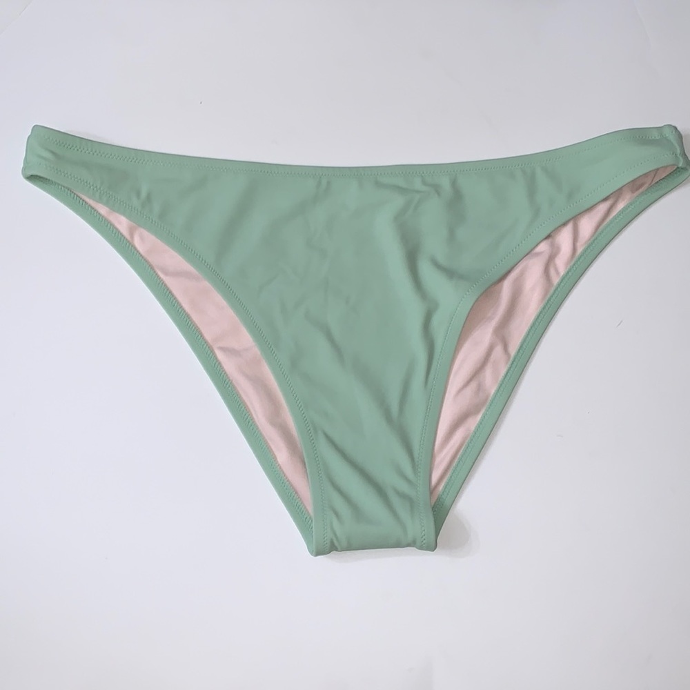 (XL)- Shade & Shore Women's Hipster Bikini Bottom - Green - Picture 3 of 9